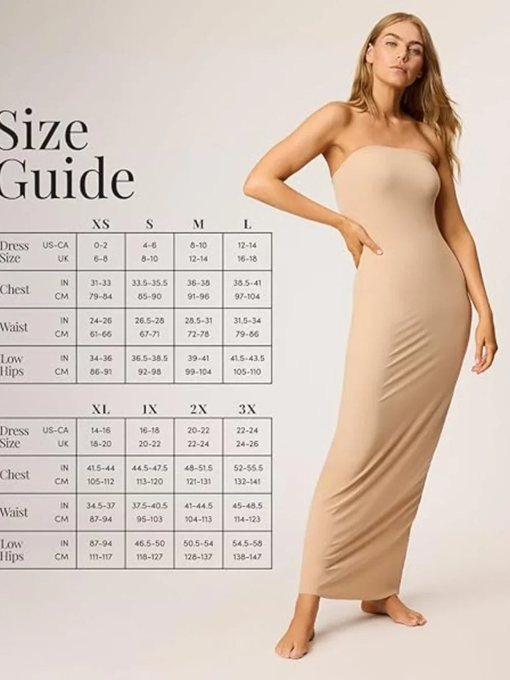 commando - Two-Faced Tech Control Slip Under Dress | Light-Medium Compression LG